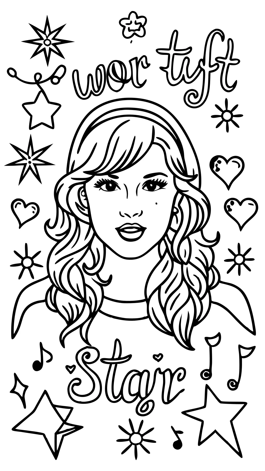 coloriages lyriques Taylor Swift